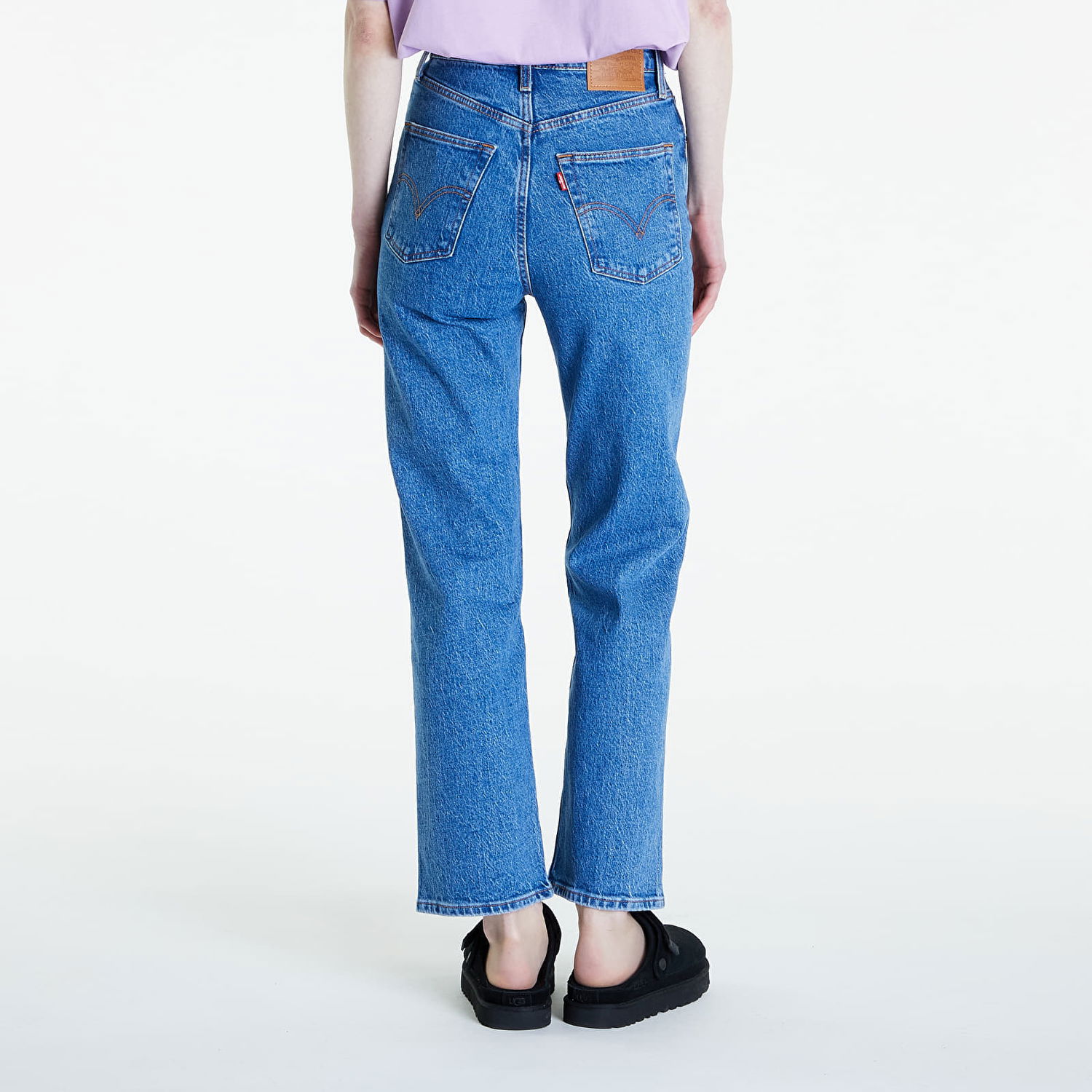 Jeans Levi's Ribcage Straight Ankle Jeans Blå | 72693-0117, 1