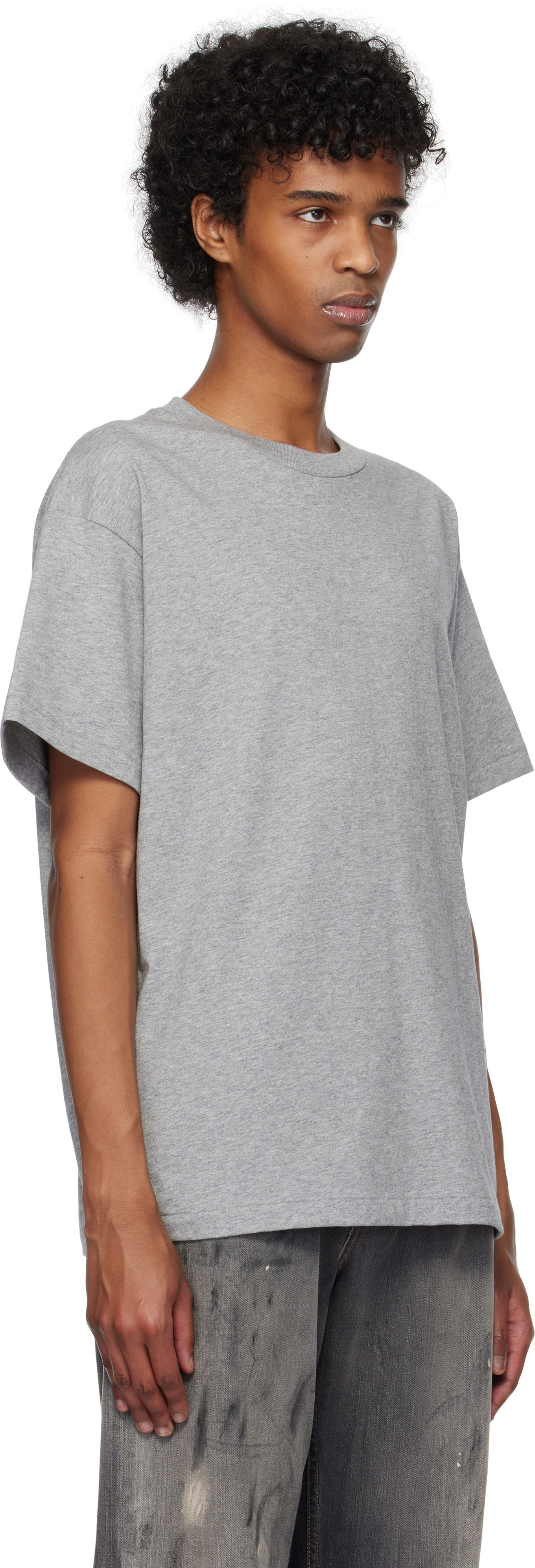T-shirt John Elliott University T-shirt Grå | A190A42541A, 1