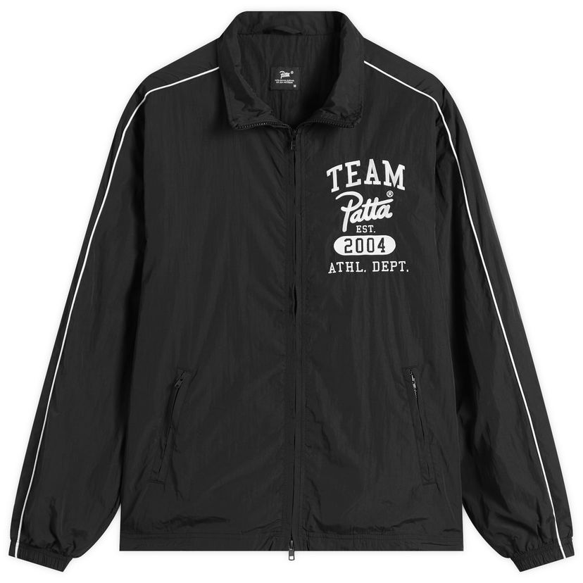 Vindjakke Patta Patta Athletic Nylon Track Jacket Sort | POC-AW25-4550-849-0006-001