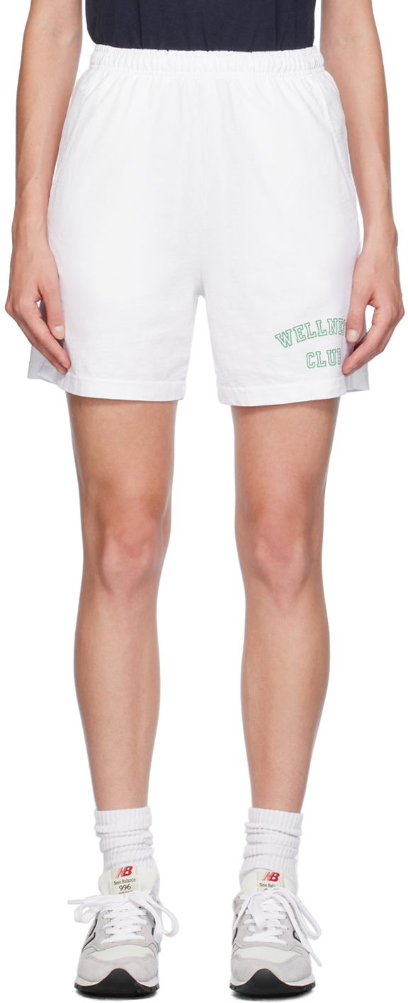 Shorts Sporty & Rich Wellness Club Shorts Hvid | SH021S407WW