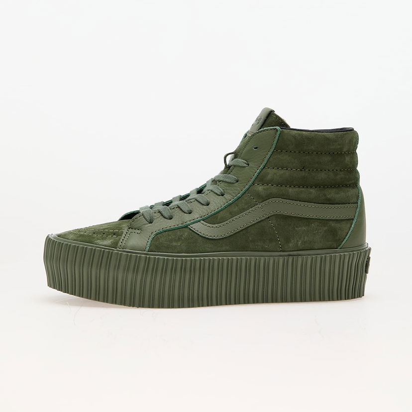 Skateboarding Vans Sk8-Hi Reissue 38 Platform LX Suede/Leather Army Grøn | VN000CNFARM1