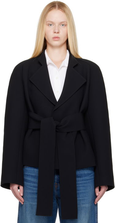 Jakke Khaite KHAITE Edith Belted Jacket Sort | 61814114, 0