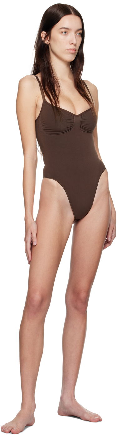 Krop SKIMS Sculpt Thong Bodysuit Brun | BD-THG-3369, 3