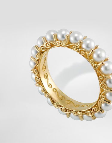 Ring Dolce & Gabbana Dolce & Gabbana 18K Yellow Gold Pearl Ring Gul | WRKS1GWPEA1ZOO00, 3