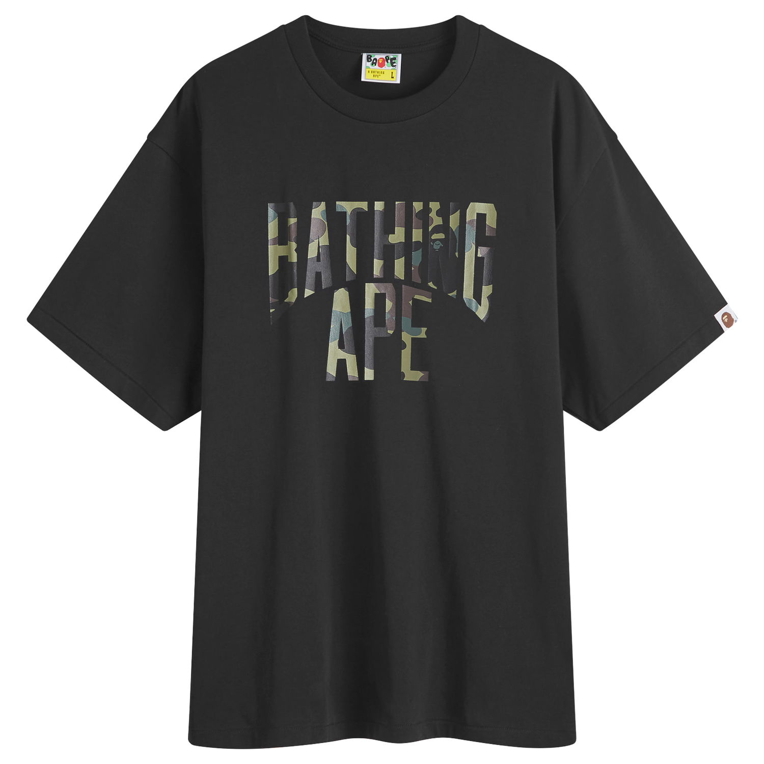 T-shirt BAPE A Bathing Ape 1st Camo NYC Logo T-Shirt Sort | 001TEK301011M-BLK, 0