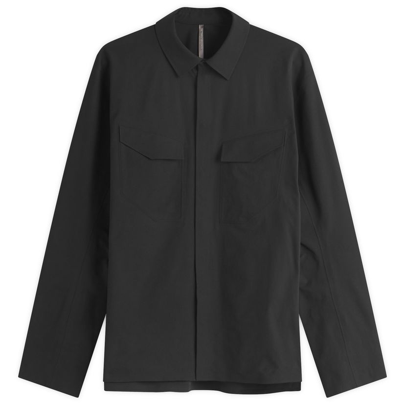 Skjorte Arcteryx Veilance Field Long Sleeve Shirt, Size Large Sort | X000009635-002291