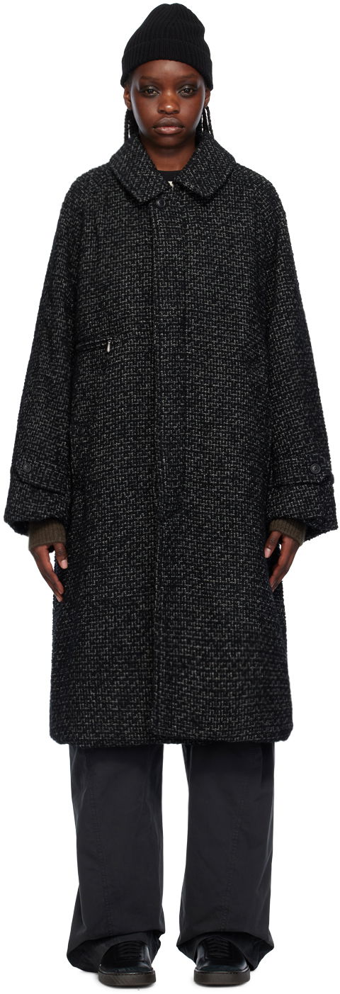 Frakker Needles Balcollar Coat Sort | NS083, 0