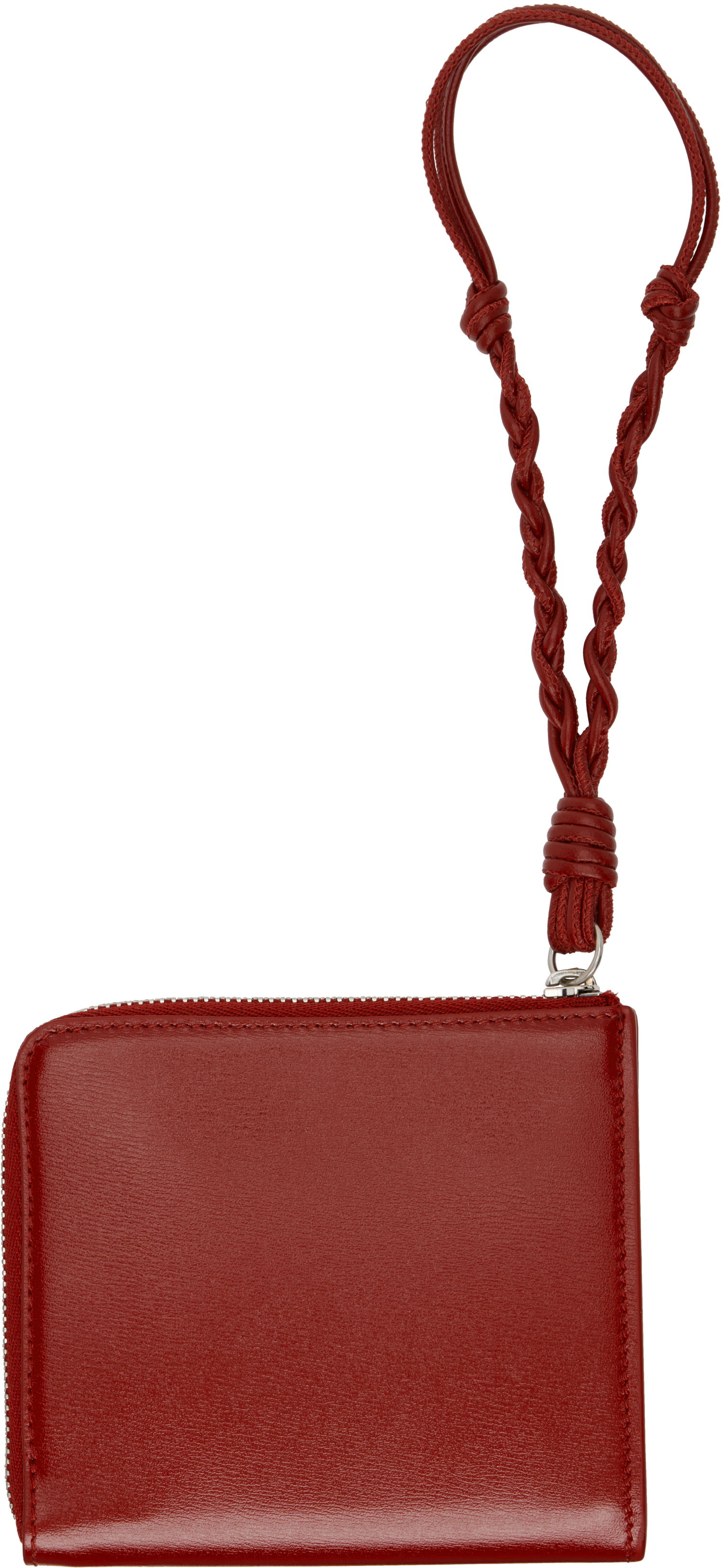 Tegnebog Jil Sander Jil Sander Tangle Leather Wristlet Coin Purse Rød | J07UI0017_P5354, 1