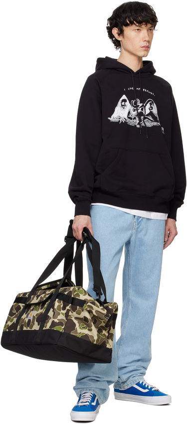 Sweatshirt Carhartt WIP Black Pepe Friends Graphic Print Hoodie Sort | I033934, 3