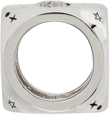 Ring We11done We11done Logo & Graphic Ring Metalisk | WD-AJ1-22-716-U-SV, 1