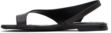 Sneakers og sko TOTEME TOTEME Leather Thong Sandals Sort | 252-WAS0202-LE0131, 2