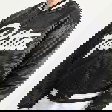 Bomberjakke Patta Patta Script Logo Satin Varsity Jacket, Size Small Sort | POC-AW25-5000-348-0016-001, 5
