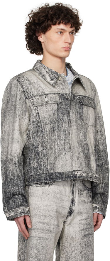 Jakke Camper CAMPERLAB Paint Print Denim Jacket Grå | AU00021-001, 1