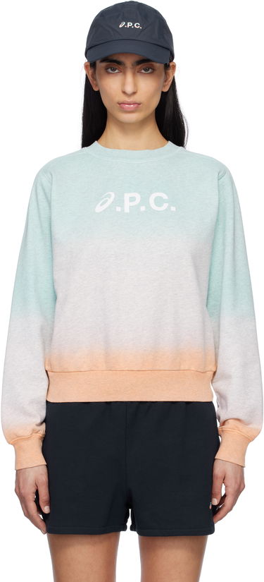 Sweater A.P.C. A.P.C. ASICS Edition Dip Dye Sweatshirt Grøn | COEZD-F27957, 0