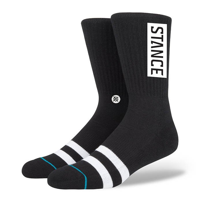 Sokker Stance OG Black Socks Sort | M556D17OGG, 1