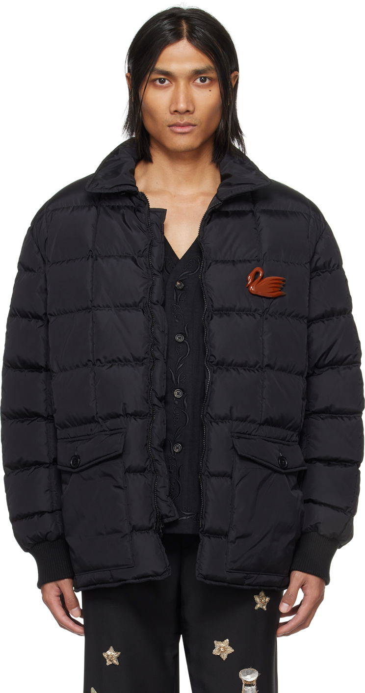 Jakke Bode Seattle Down Jacket Sort | MRF23OW047