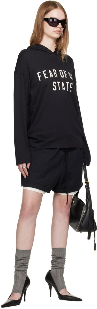 Sweatshirt Fear of God Fear of God ESSENTIALS Long Sleeve Hoodie Sort | 125SP257170FW, 3