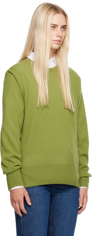 Sweater TOTEME Crewneck Relaxed-Fit Sweater Beige | 242-WRT1734-YA0016, 4