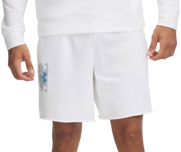 Shorts Under Armour Rival Terry Logo 8in Shorts Hvid | 1390147-100