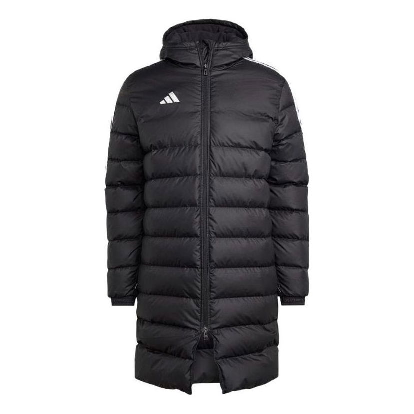 Puffer jakke adidas Originals Tiro League Long Down Jacket Sort | HS7238