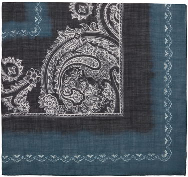 Tørklæde Acne Studios Printed Scarf Mørkeblå | CA0266-, 0