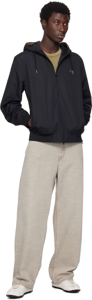 Jakke Fred Perry Fred Perry 'The Hooded Brentham' Jacket Sort | J9040, 3