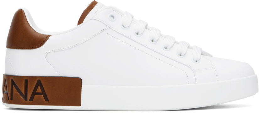 Sneakers og sko Dolce & Gabbana Dolce&Gabbana Portofino Calfskin Hvid | CS2278A9U73