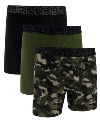 Performance Cotton Printed 6-Inch Boxer Briefs 3-Pack