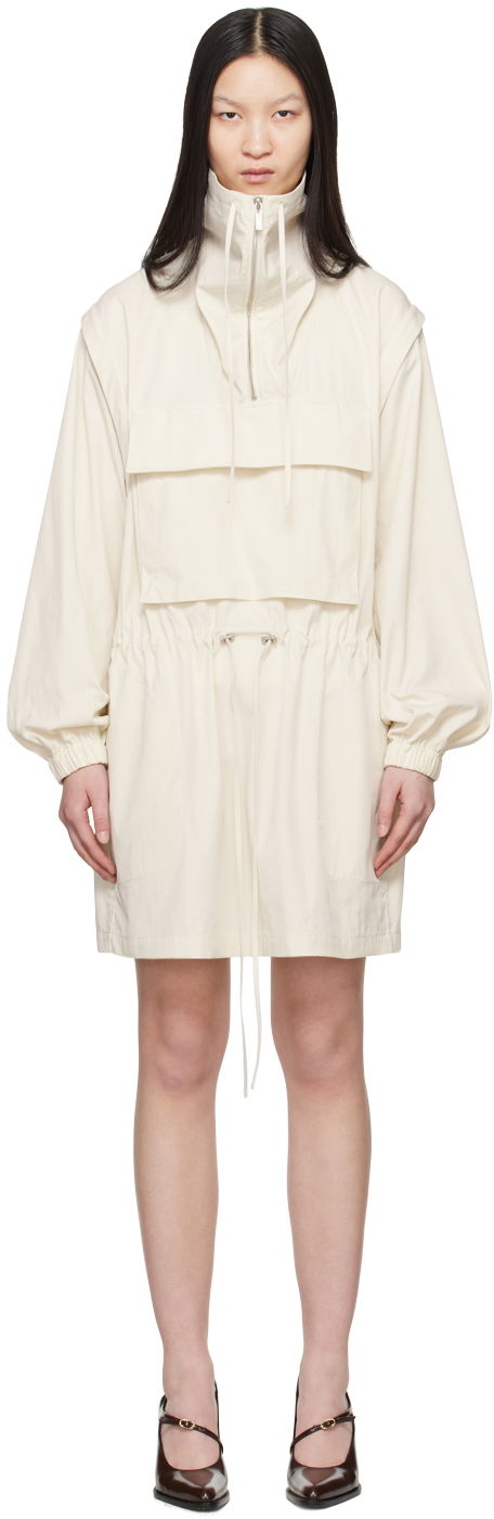 Kjole Helmut Lang Helmut Lang Gusset Minidress Beige | O04HW601