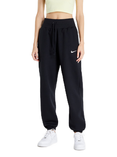 Joggingbukser Nike Sportswear Phoenix Fleece High-Waisted Oversized Sweatpants Sort | DQ5887-010