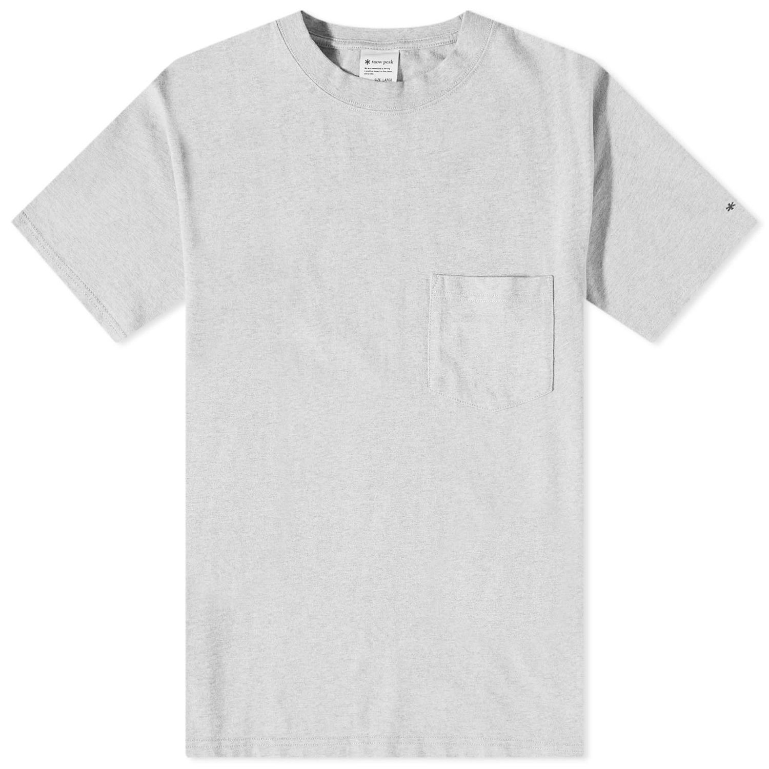 T-shirt Snow Peak Recycled Cotton Heavy Tee Grå | TS-22SU401-MG, 0