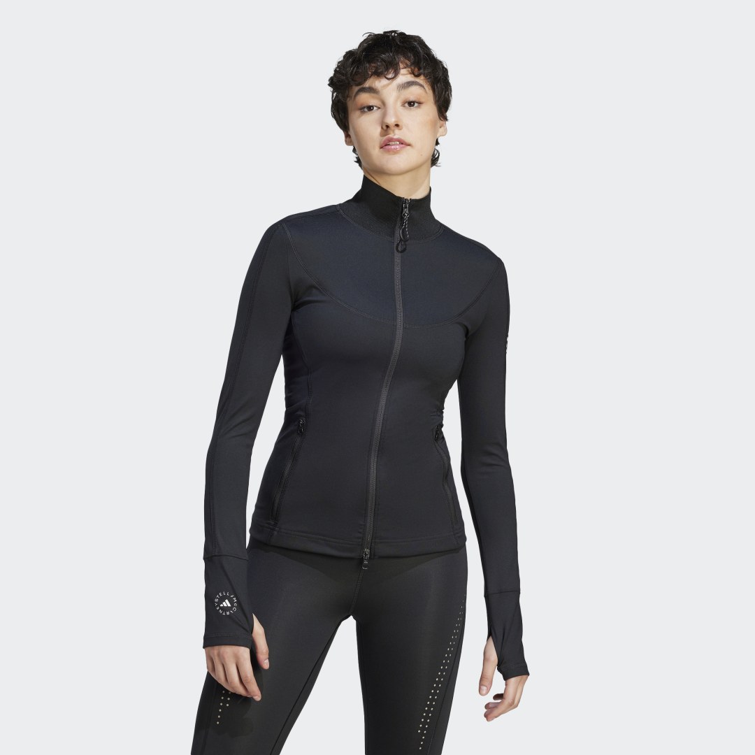 Jakke adidas Originals Stella McCartney TruePurpose Training Midlayer Sort | IB6788, 0