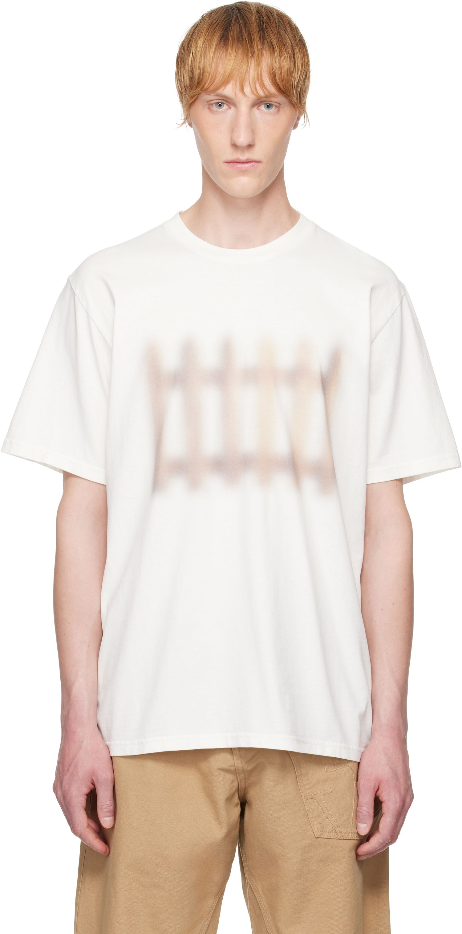 T-shirt JW Anderson JW Anderson Fence Print T-Shirt Hvid | JT0292-PG1800, 0