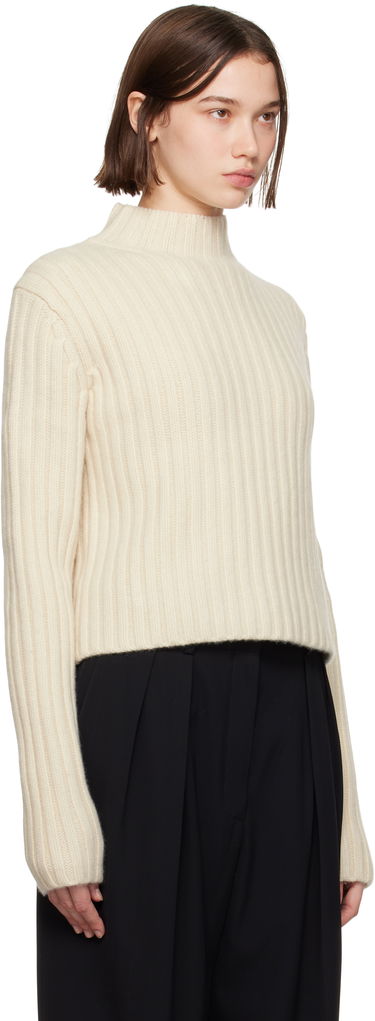 Sweater TOTEME TOTEME Chunky Rib Knit Sweater Beige | 244-WRT0375-YA0004, 1
