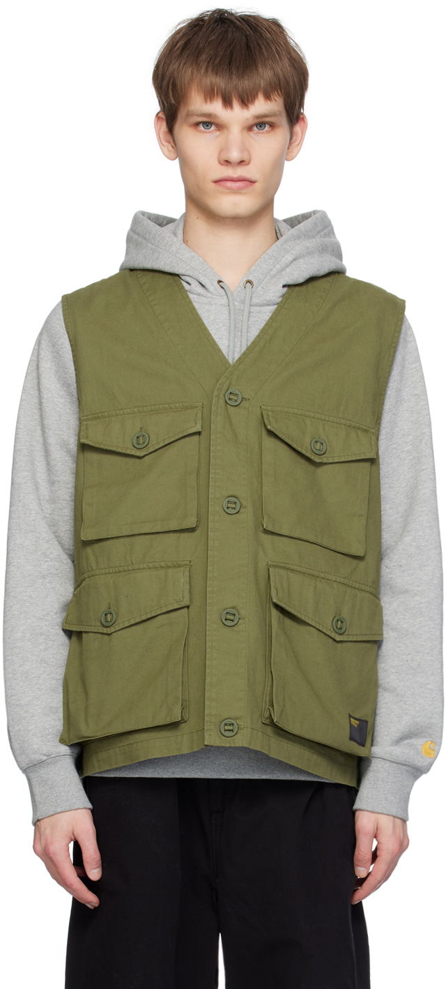 Vest Carhartt WIP Work In Progress Utility Pocket Vest Grøn | I032980