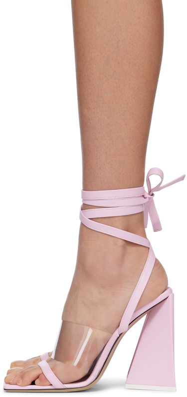 Tilbehør The Attico Attico Isa Heeled Sandals Lyserød | 232WS623 L001, 2