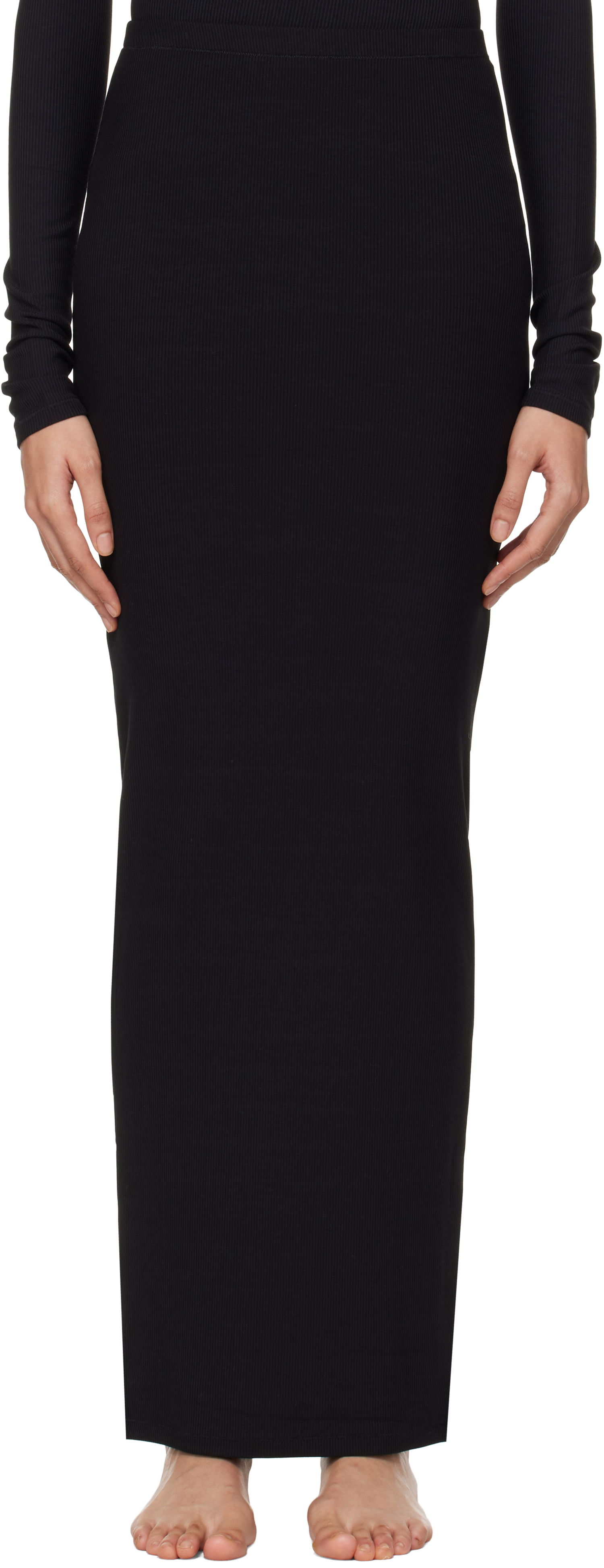 Nederdel SKIMS Soft Lounge Long Maxi Skirt Sort | BO-SKT-3492, 0