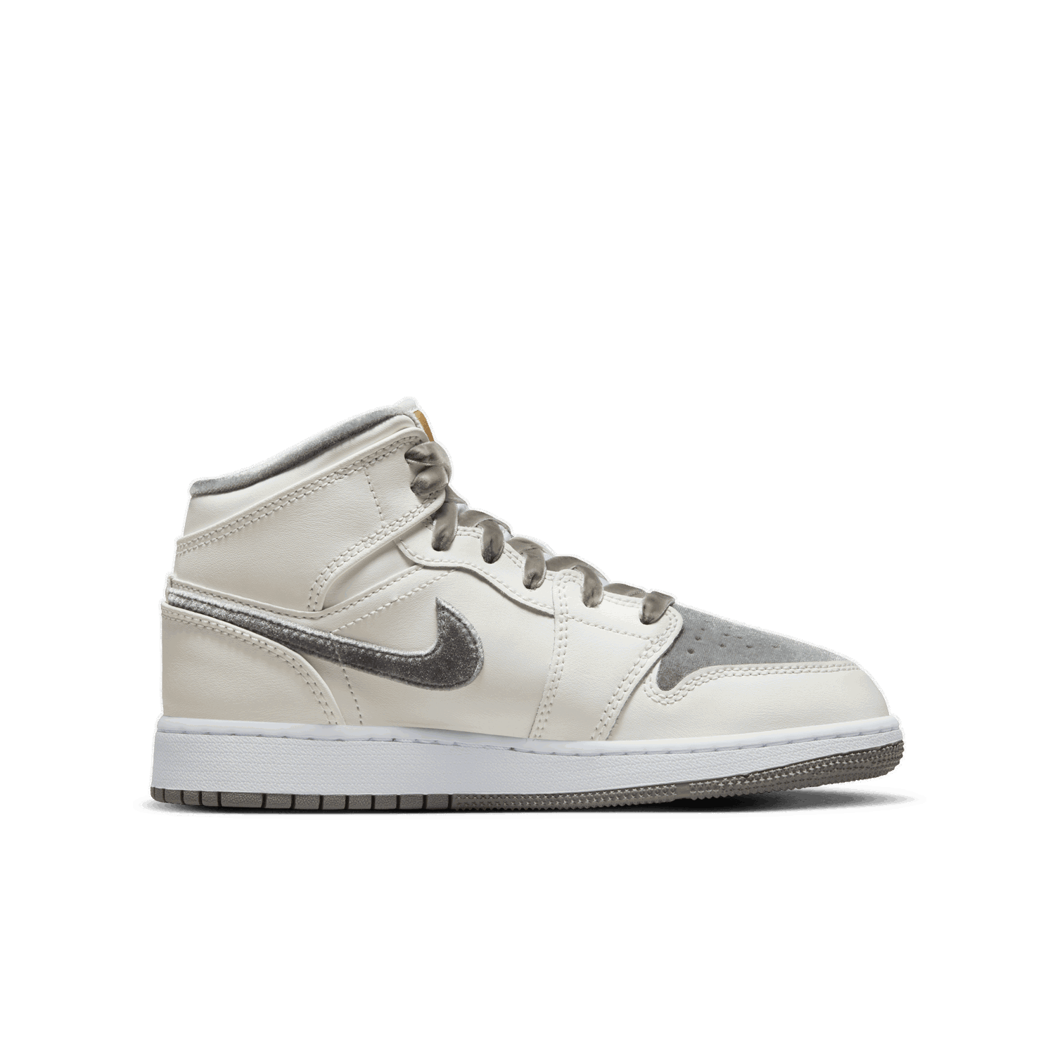 Sneakers og sko Jordan Air Jordan 1 Mid SE "Velvet Toe" GS Hvid | FB9899-100, 1