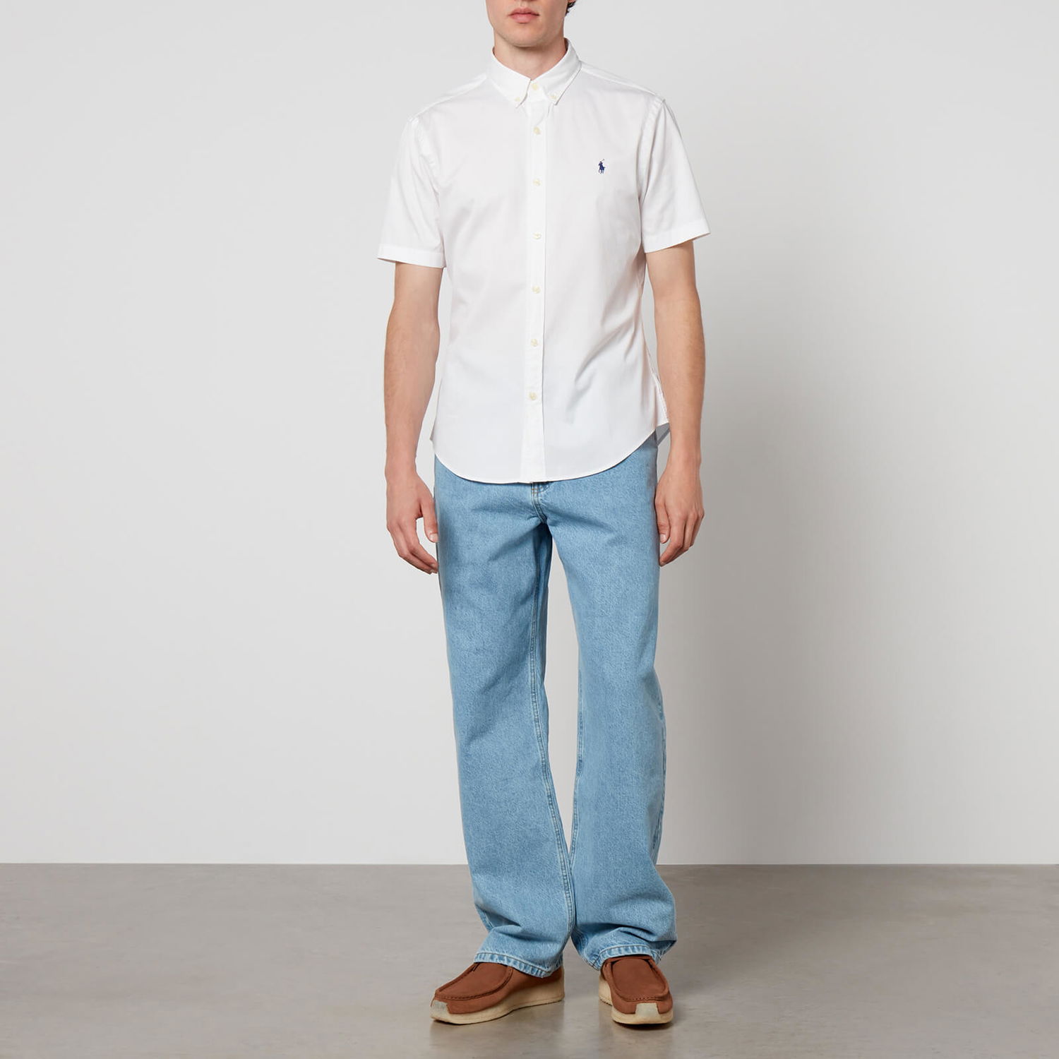 Skjorte Polo by Ralph Lauren Ralph Lauren Cotton Poplin Shirt Hvid | 710914495002, 0