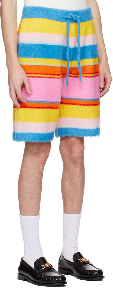 Shorts Casablanca Casablanca Fluffy Stripe Oversized Shorts Flerfarvet | MS25-KW-905-01, 1