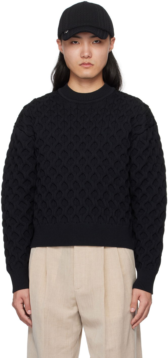 Sweater Jacquemus 'Le pull Torsade' Sweater Sort | 24E245KN301-2375