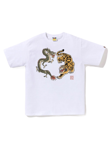 T-shirt BAPE Japan Culture Tiger and Dragon Tee Hvid | 1J30-110-067