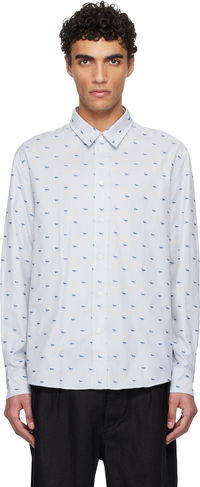 Maison Kitsuné Profile Fox Casual Striped Shirt