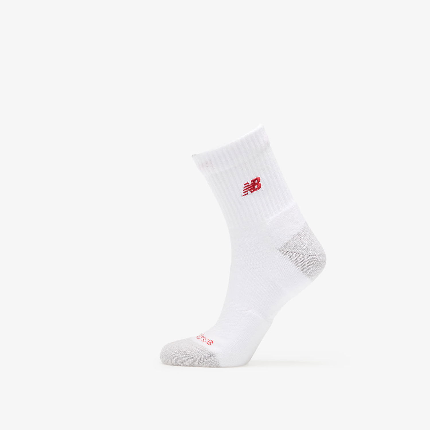 Undertøj og sokker New Balance Active Premium Crew Quarter Socks 2-Pack Hvid | LAS25304WT, 1