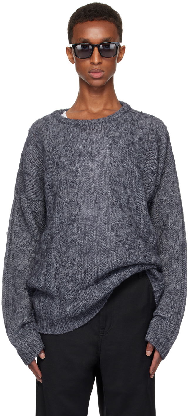 Sweater OUR LEGACY Popover Crewneck Sweater Blå | M4243PS