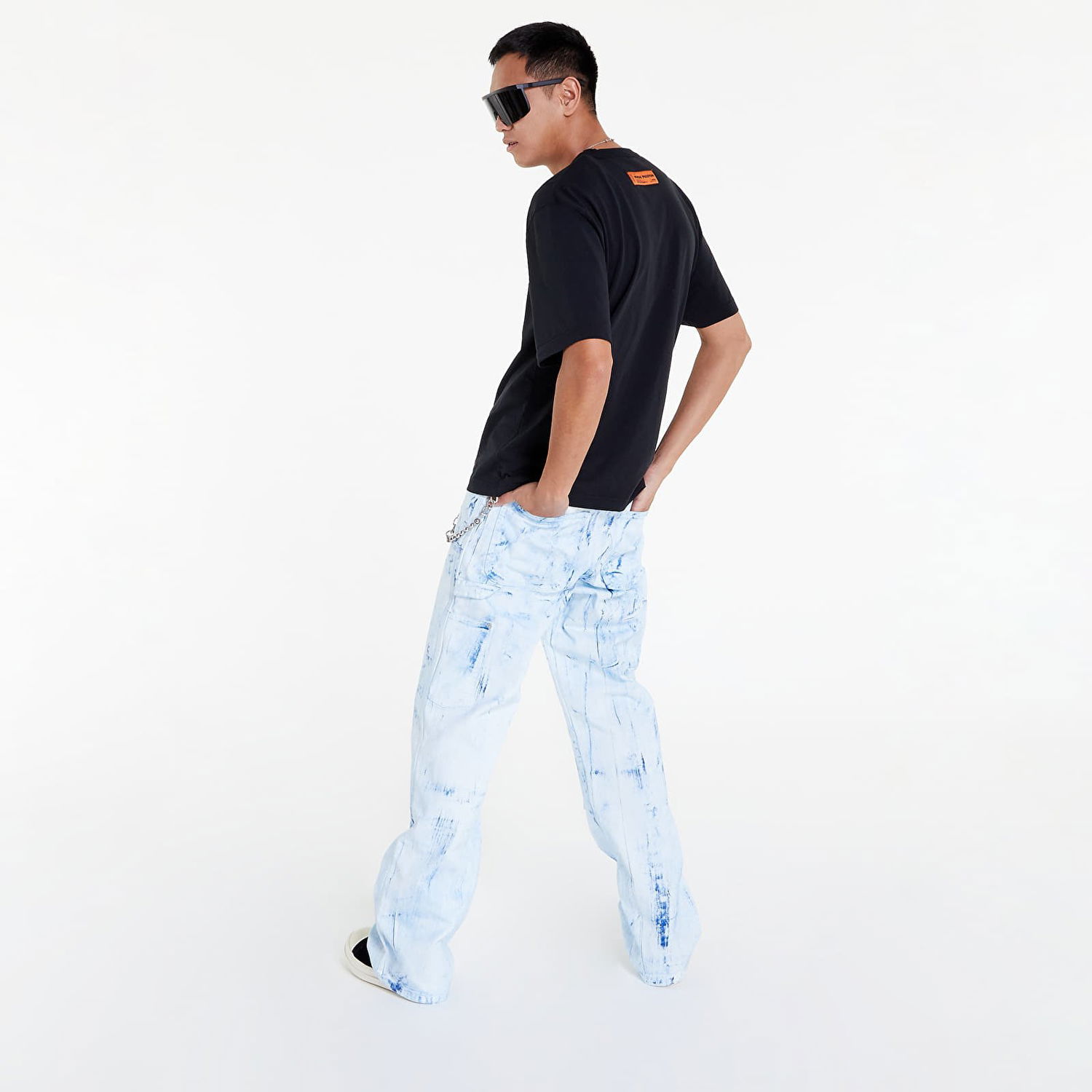 Jeans HERON PRESTON Overdyed Spray Canvas Carpenter Jeans Blå | HMCA027F22FAB0034500, 1