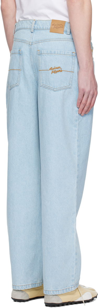 Jeans MAISON KITSUNÉ Maison Kitsuné Relaxed Jeans Blå | OM01105WD4009, 2