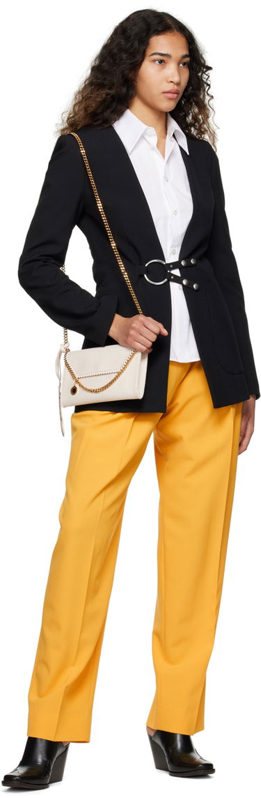 Bukser Stella McCartney Stella McCartney Pleated Trousers Gul | 6400643AU701, 3