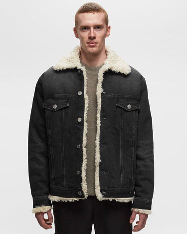 Jakke AMI Patch Logo Lined Trucker Jacket Grå | UJK239-DE0018-031, 2