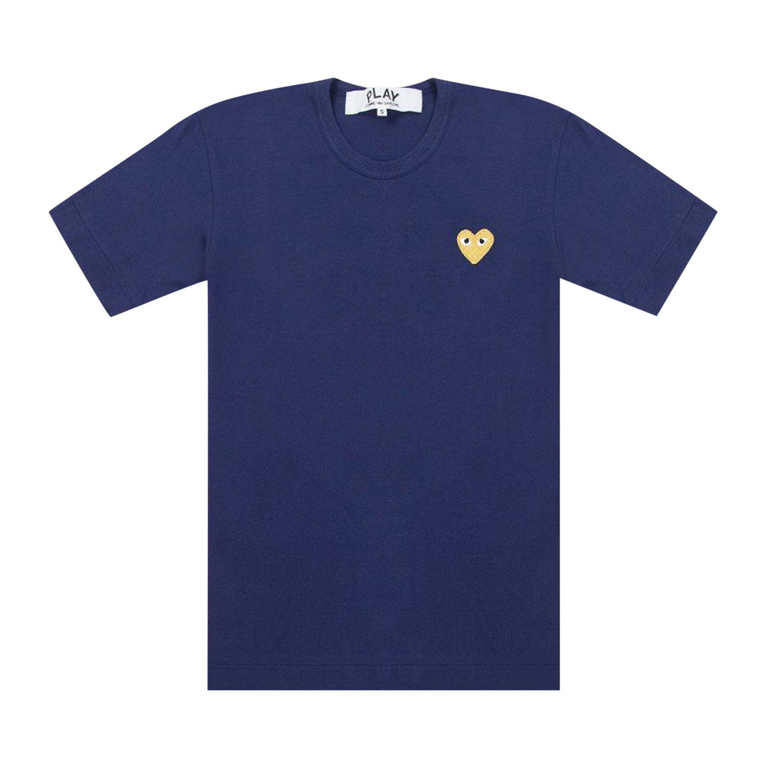 T-shirt Comme des Garçons PLAY Gold Heart T-Shirt Mørkeblå | AZ T216 051 2, 1
